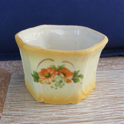 Vintage Royal Floretta Ware Porcelain Custard Cup w Orange Poppies ...