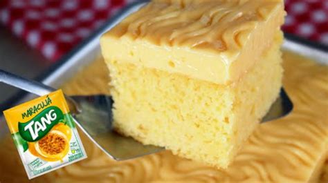 Bolo De Maracuja Suco Tang Receita Divina