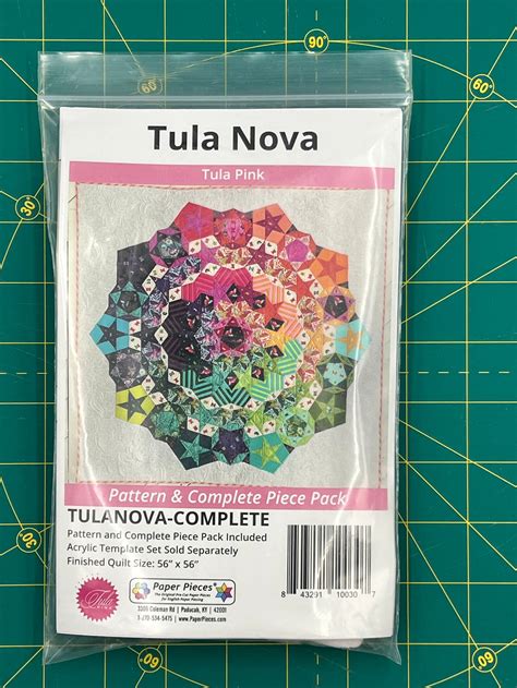 Tula Nova By Tula Pink EPP Quilt Kit Pattern Paper Pieces Etsy