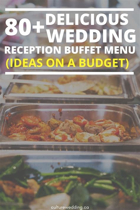 80 Wedding Reception Buffet Menu Ideas On A Budget Menu Samples