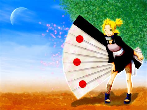 Blonde Hair Dress Fan Naruto Temari Konachan Konachan Anime Wallpapers