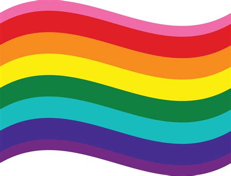 Gilbert Baker Pride Flag In Shape Pride Flag In Shape Vector