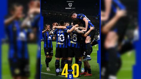 Hasil Liga Italia Inter Milan Sikat Habis Atalanta Nerazzuri