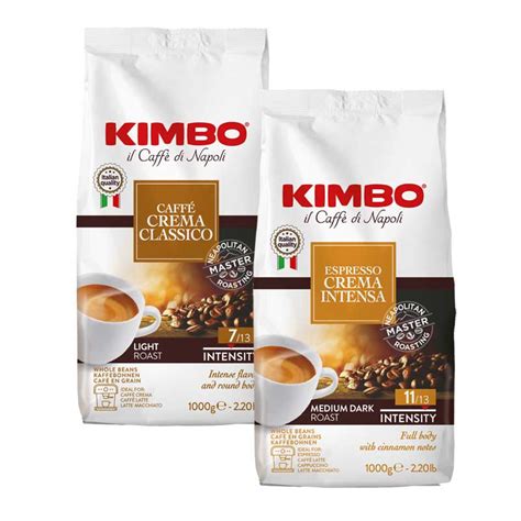 Angebot Kimbo Crema Classico Und Crema Intensa Kaffeebohnen Kg X