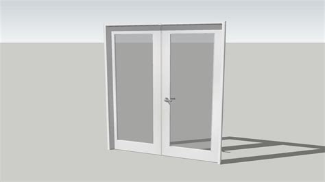 Double Glass Door Open Closed 3d Warehouse