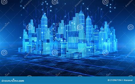 Smart City With Technology G Communication Futuristic Digital Data