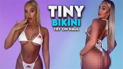 TINY Bikini Try On Haul Rhiannon Blue YouTube