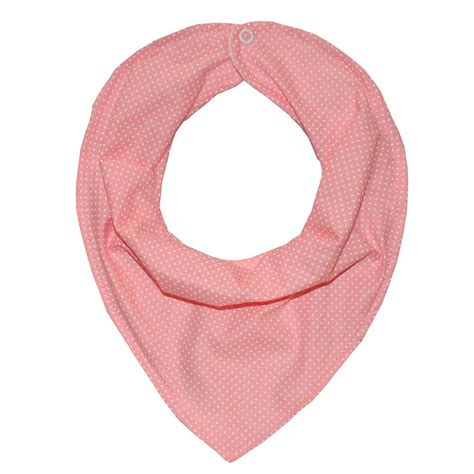 Babador Bandana Baby Poá Rosa Essencial Enxovais