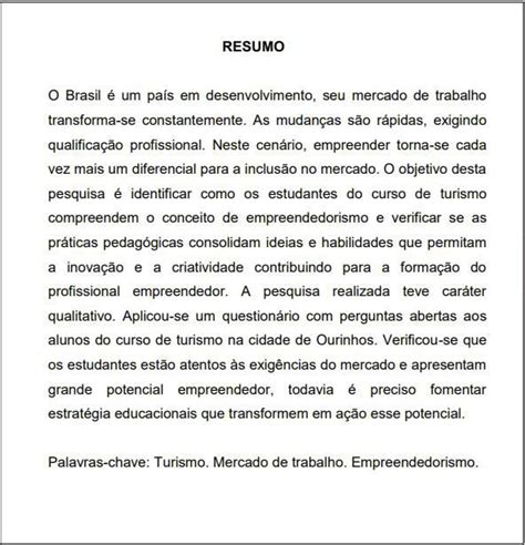 Exemplo De Resumo Segundo As Normas Da Abnt Novo Exemplo Hot Sex