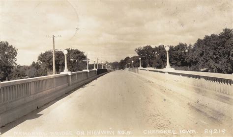 Cherokee Iowa Little Sioux River Bridge Dated July 31