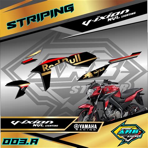 Jual Sticker Striping VIXION NEW NVA ADVANCE FZ 150i Stiker Variasi