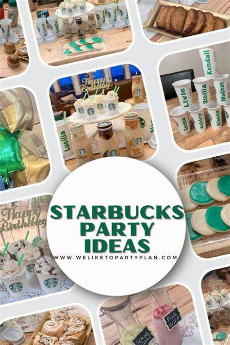 Starbucks Themed Birthday Party - We Like To Party Plan