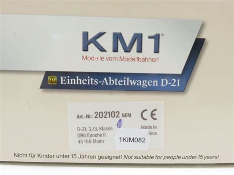 1KIM082 KM1 202102 Spur 1 D 21 Einheits Abteilwagen 3 Kl DRG OVP