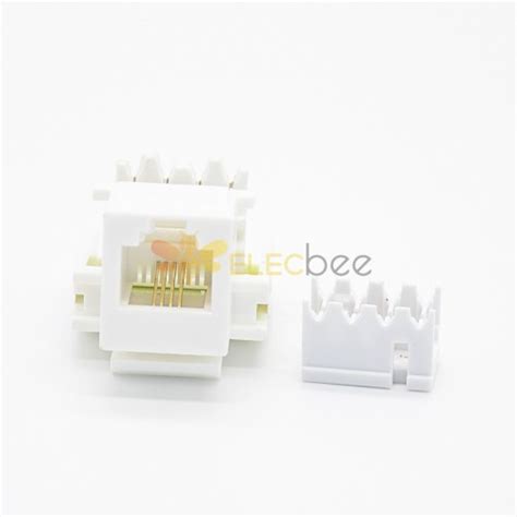 Female Rj11 Connector 4p4c Single Port Unshielded Cat3 Pcb Mount