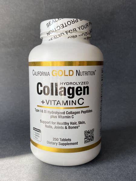 California Gold Nutrition Collagen / Коллаген вместе с Витамином С 250 ...