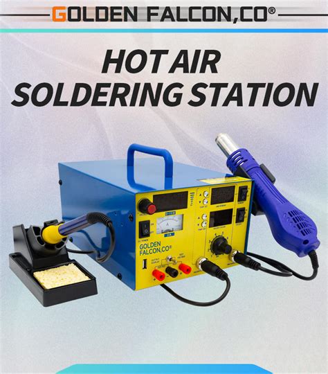 3 In 1 Hot Air Gun Soldering Iron Power Supply Welder Soldering Station 800W For Repair Workshop