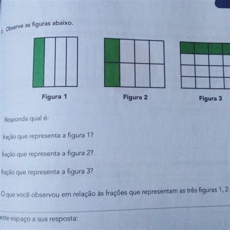 2 Observe as figuras abaixo Figura 1 Responda qual é a fração que