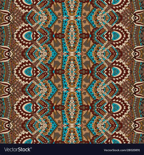 Seamless Pattern African Art Batik Ikat Ethnic Vector Image