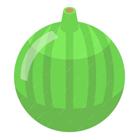 Premium Vector | Whole green figs icon isometric of whole green figs
