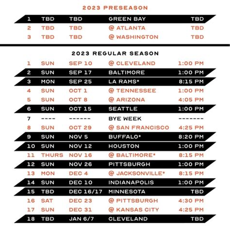 Bengal Jims BTR On Twitter RT KelseyLConway The Bengals Schedule