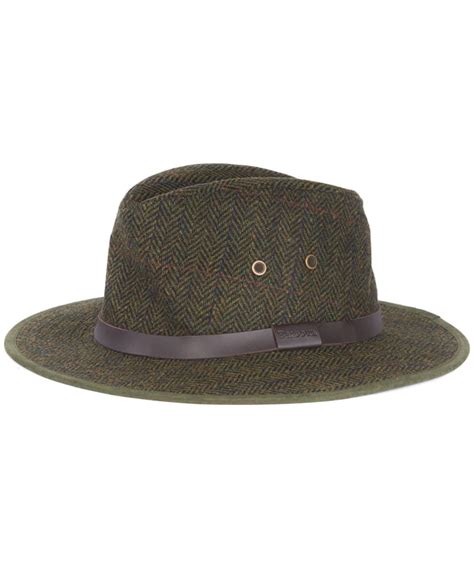 Mens Barbour Country Tweed Bushman Hat