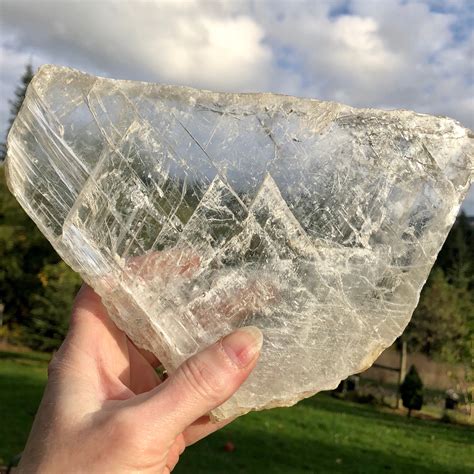 Large Selenite Slab Or Sheet Great For Displaying And Cleansing Crystals