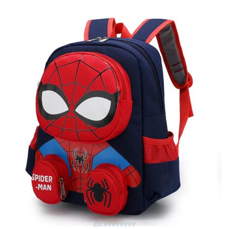 Mochila Escolar De Super Heróis Estampa Do Homem Aranha Para Pré Escola