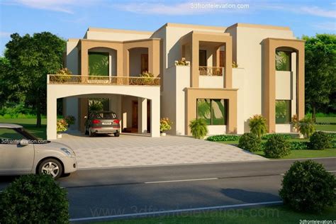 3D Front Elevation.com: 2 , 1 Kanal Lahore Pakistani House Design ...