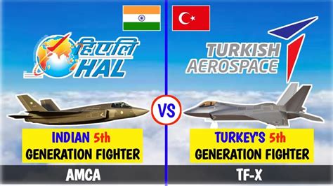 Amca Vs Tf X Fighter Jet Comparison Between Turkish Fighter Jet Tf X