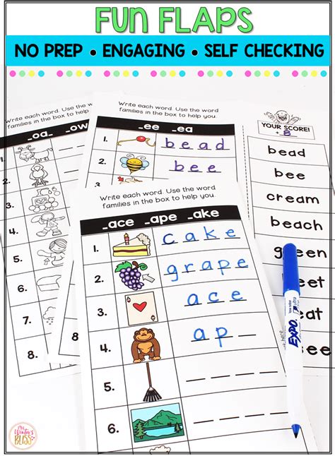 Phonics Activities For Kindergarten 1st Grade And 2nd Grade Students