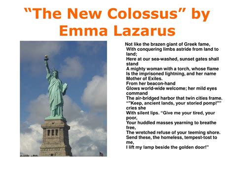 The History of Emma Lazarus and the Poem The New Colossus 16