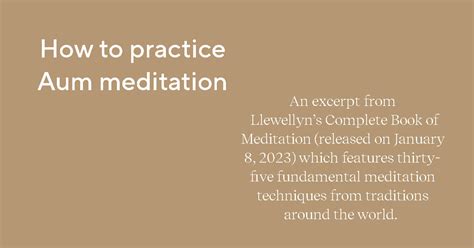 How to practice Aum meditation - Shai Tubali