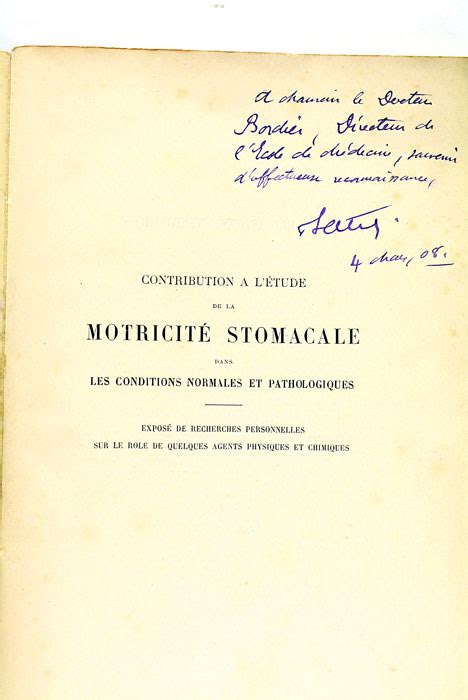 Contribution L Tude De La Motricit Stomacale Dans Les Conditions