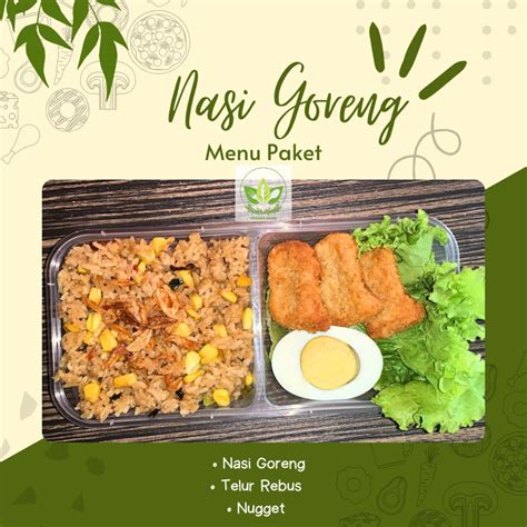 jual nasi box nasi kotak nasi goreng nugget lada hitam bento nasi