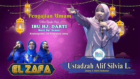 CERAMAH USTADZAH ALIF SILFIA LUTHFIA JUARA 3 AKSI INDOSIAR HAUL HJ