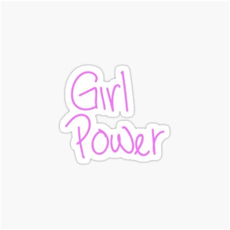 Girl Power Sticker Sticker For Sale By Aileenb Redbubble