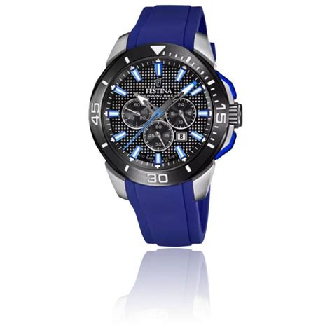 Montre Chrono Bike Bleue Foncée F20642 1 Festina Ocarat