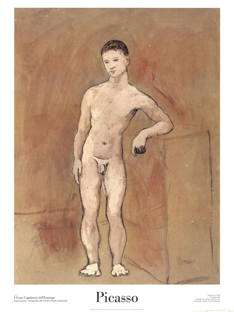 Lithographie Offset Impressionniste Naked Boy De Pablo Picasso