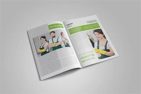 cleaning services company brochure design on Behance