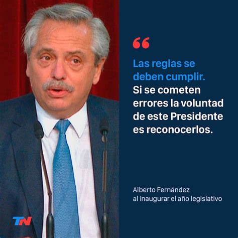 Las Frases De Alberto Fernández En La Inauguración De Las Sesiones Ordinarias 2021 Tn