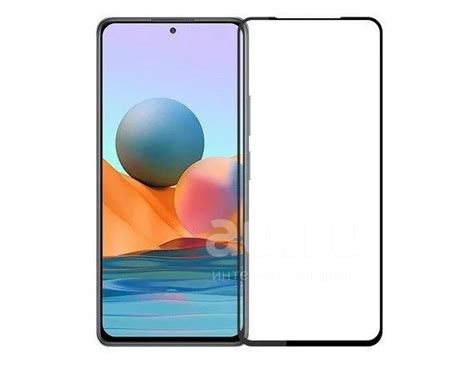 Защитное стекло Xiaomi Redmi Note 10 Pro/10 Pro Max Full черное ...