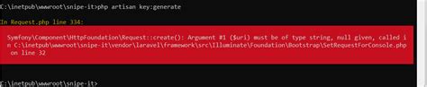 Error While Running Php Artisan Key Generate Command On Ubuntu Snipe