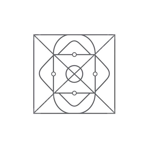 The Outline Of An Outline Vector Symbol Of The Sacred Geometry Or Hologram Triangles Lineal