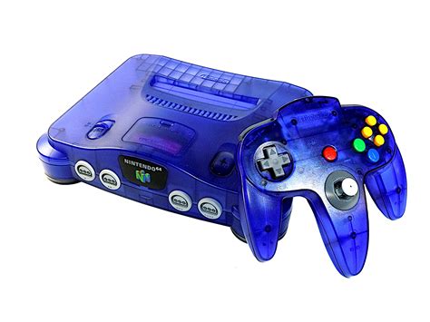 Restored Nintendo 64 Game Console Grape Purple with Matching Controller ...