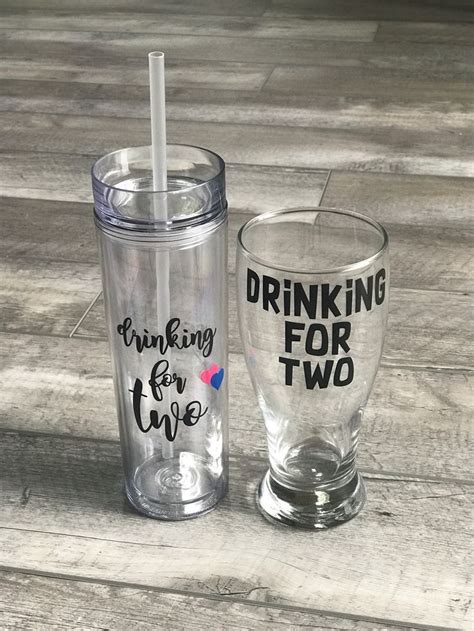 Pregnancy Tumbler Expectant Mother Gift Drinking For Two