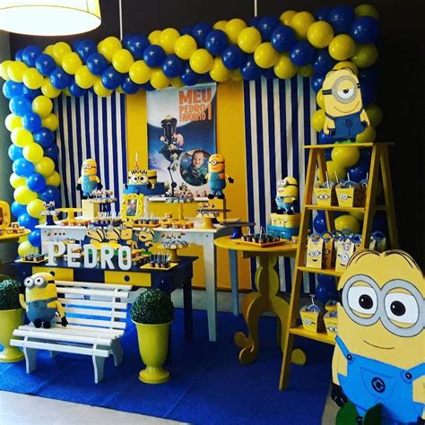 Decor Minios Festa De Aniversario Minions Decora Es Minion Festa