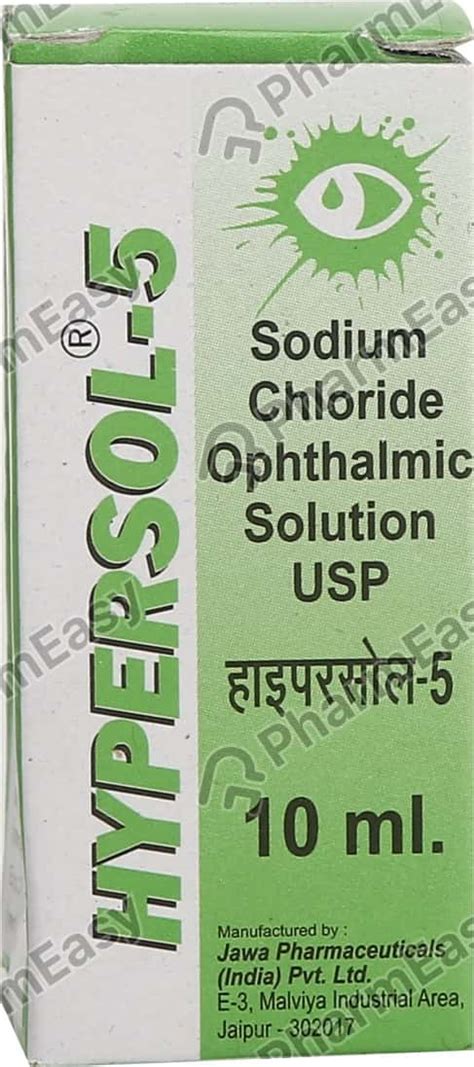 Buy Hypersol 5 Eye Drop 5 Online At Flat 15 OFF PharmEasy