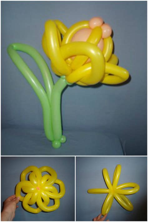 how to make flower with balloons