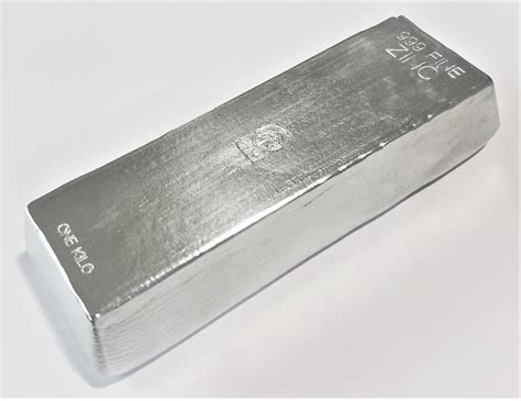 Kilo Fine Zinc Bullion Stacker Bar Hand Poured Hand Stamped