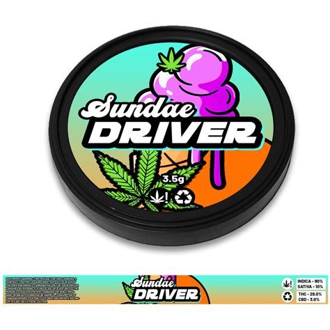 Sundae Driver 100ml Tuna Tins 3 5g Green Buddha Packaging